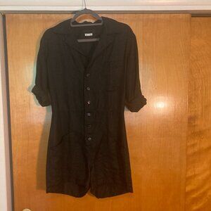 Reformation Black Sz 4 Shorts Romper Jumpsuit